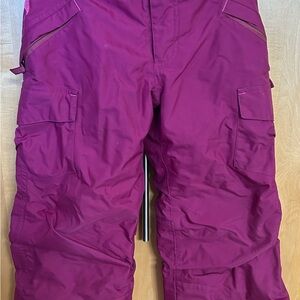 Little Girls Magenta Snow Pants